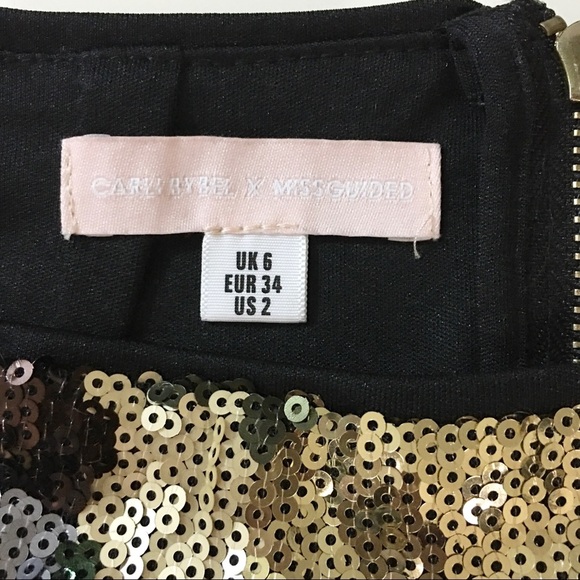 Missguided x Carli Bybel Sequins Camo Mini Skirt - Picture 7 of 13